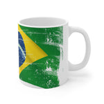 Ceramic Mug 11oz - Brazil Flag Theme